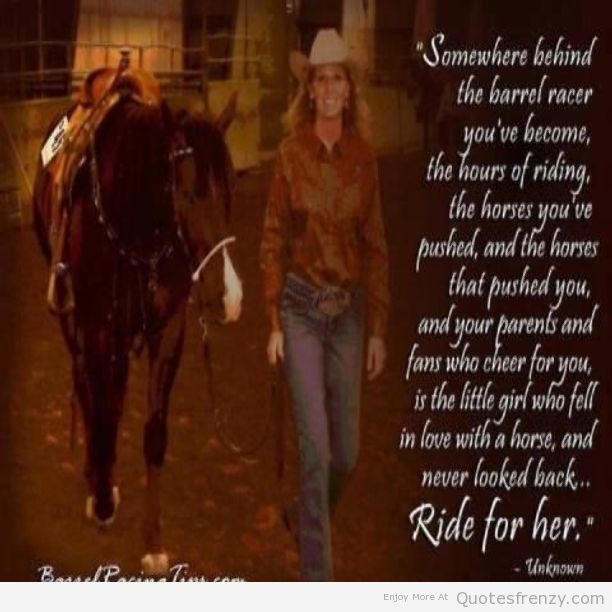 Cowgirl And Her Horse Quotes. QuotesGram