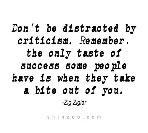 Inspirational Quotes About Criticism. QuotesGram