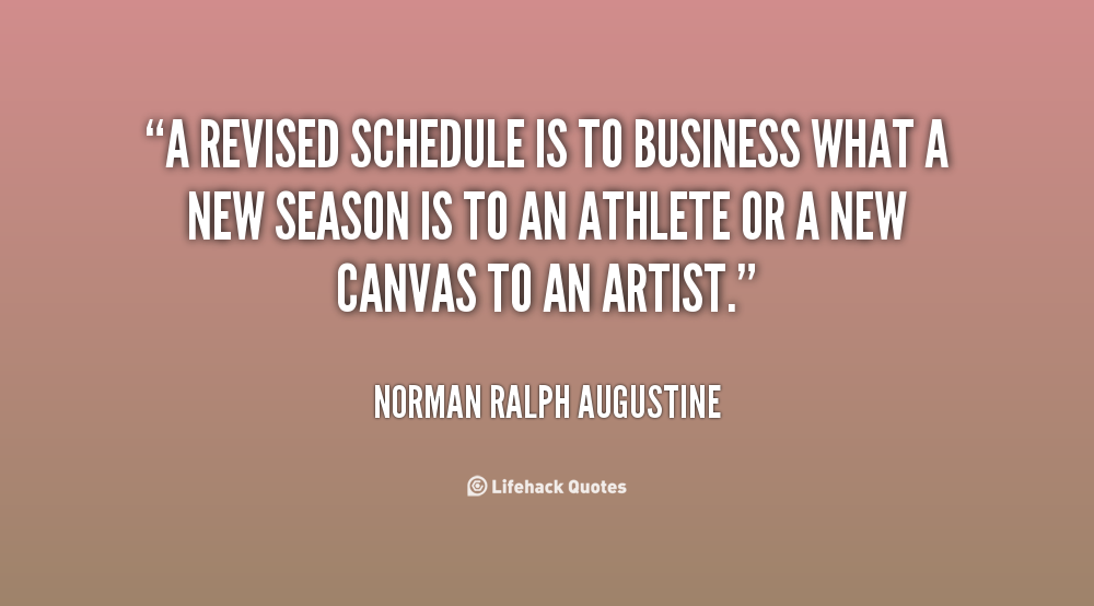 Quotes About Schedules QuotesGram