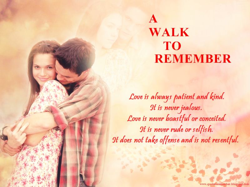 Love Quotes From A Walk To Remember. QuotesGram