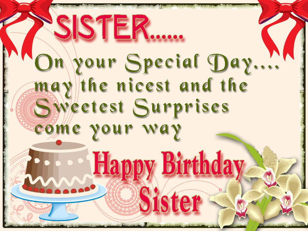 Beautiful Birthday Quotes For Sister Quotesgram