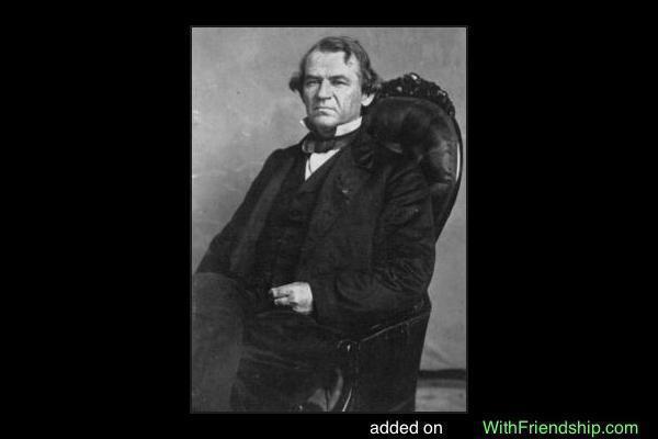 Andrew Johnson Quote on Determination