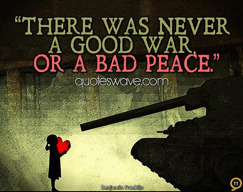 war is good or bad