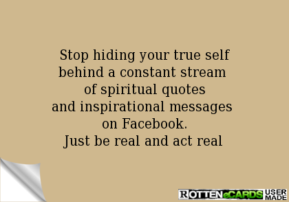 Hiding Your True Self Quotes. QuotesGram