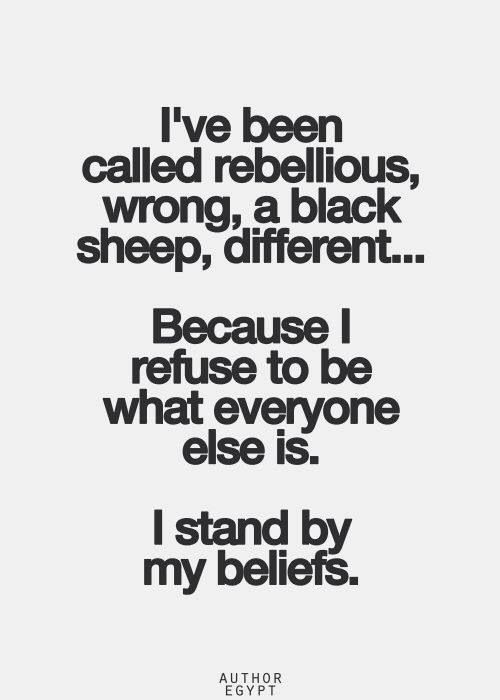 Quotes Being The Black Sheep. Quotesgram