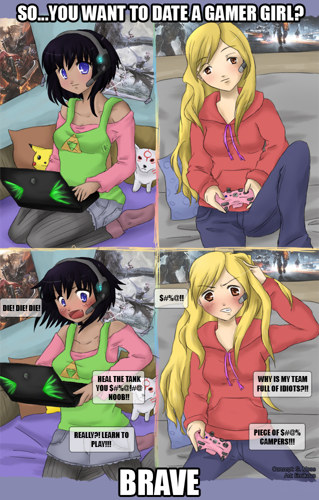 Gamer Girl Porn Captions - Girl Gamer Quotes. QuotesGram