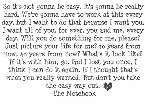 The Notebook Quotes Noah Noah The Notebook Movie Quotes. Quotesgram