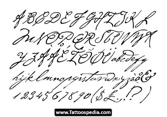 Update more than 86 tattoo cursive font latest  thtantai2
