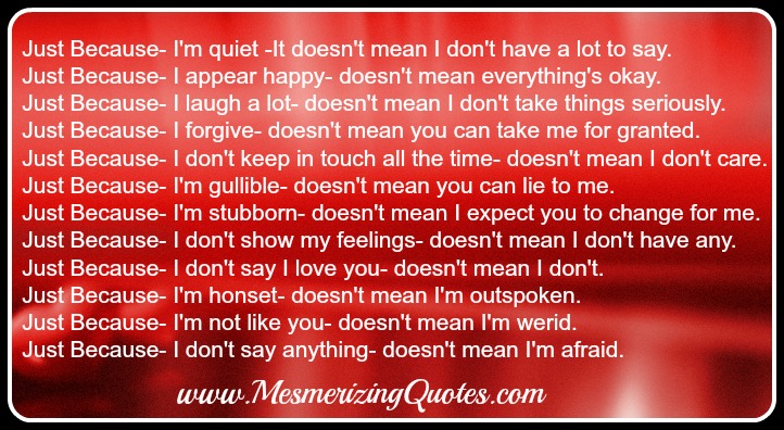 Dont Say I Love You Quotes Quotesgram