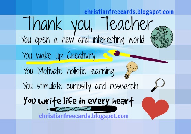 Luxury 33 Thank You Card Quotes For Teachers