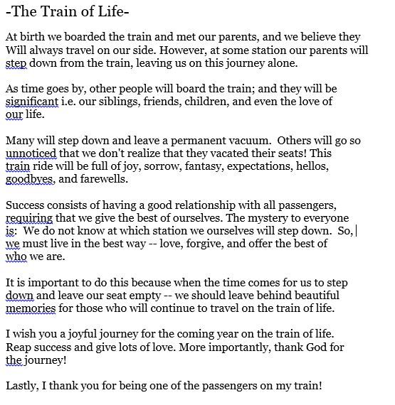Quotes About Life And Trains. QuotesGram