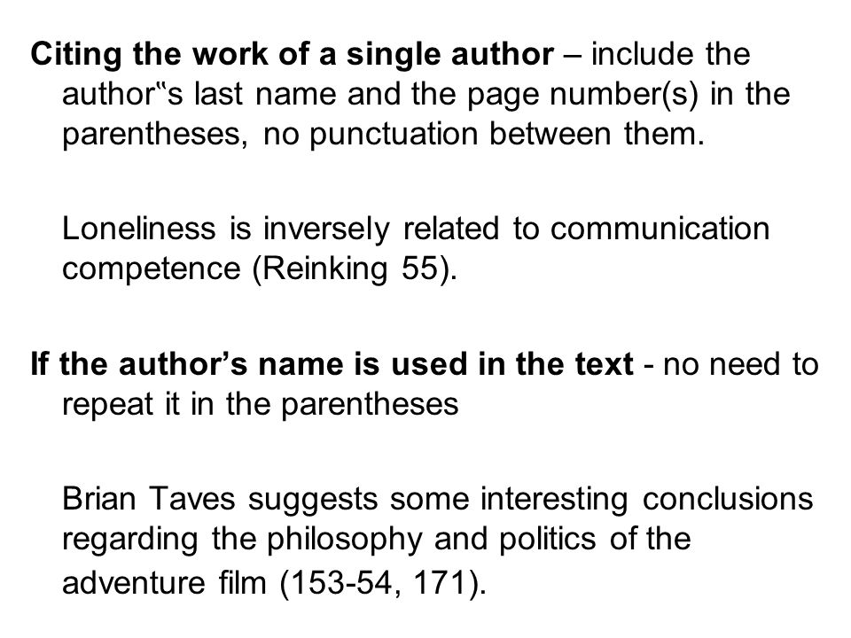 how to quote page number in essay