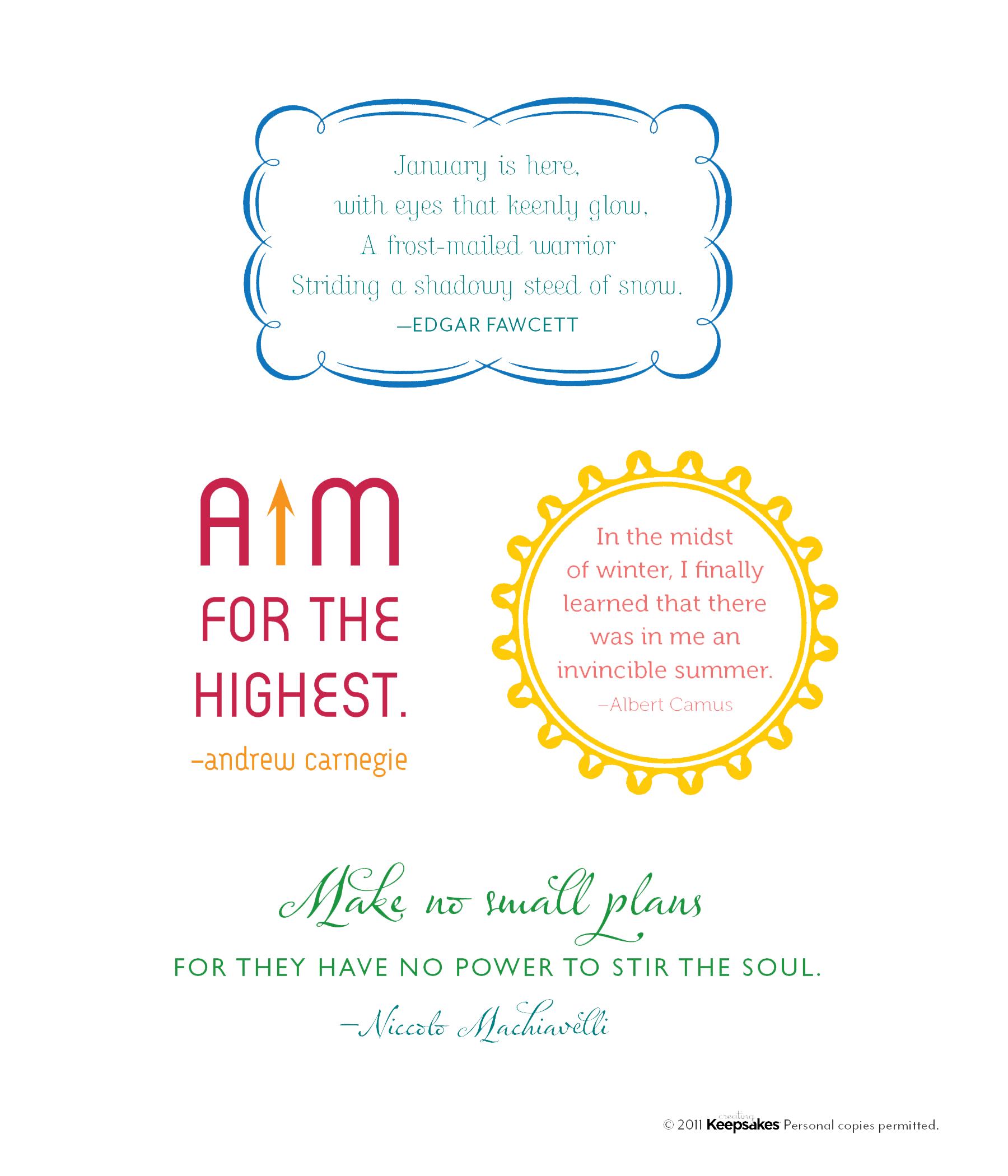 January Quotes from QuotesGram