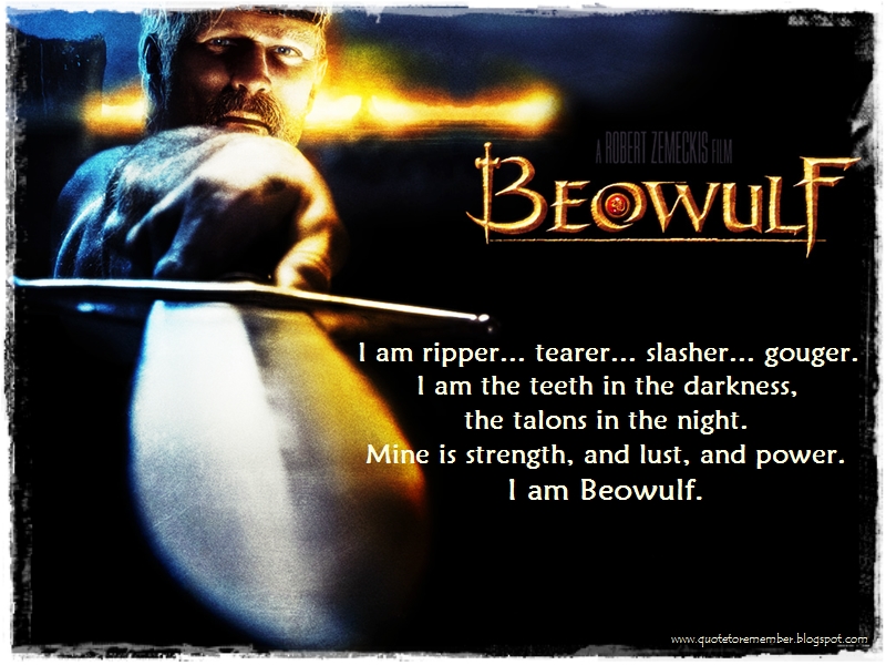 quotes from beowulf about heroism