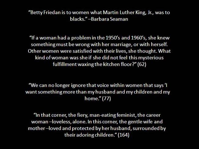 The Feminine Mystique Quotes Feminine Mystique Quotes. Quotesgram