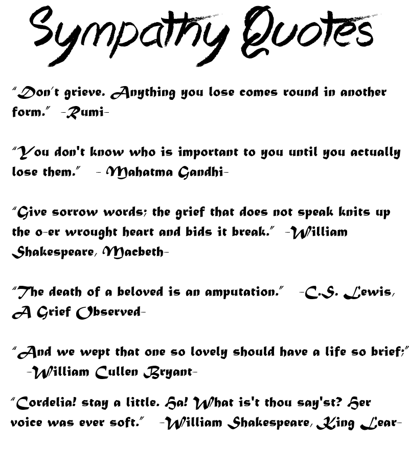 Comfort During Loss Quotes Quotesgram