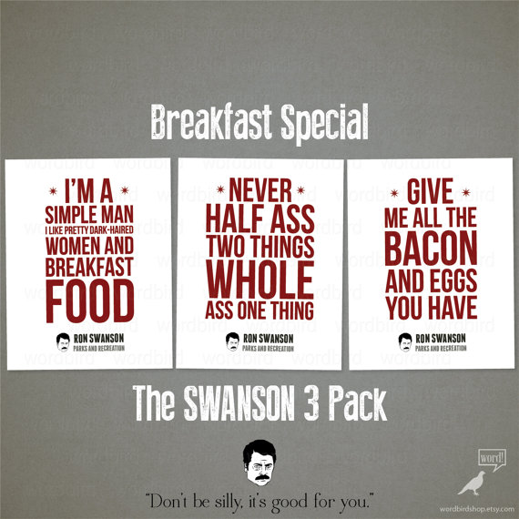 Ron Swanson Food Quotes Quotesgram