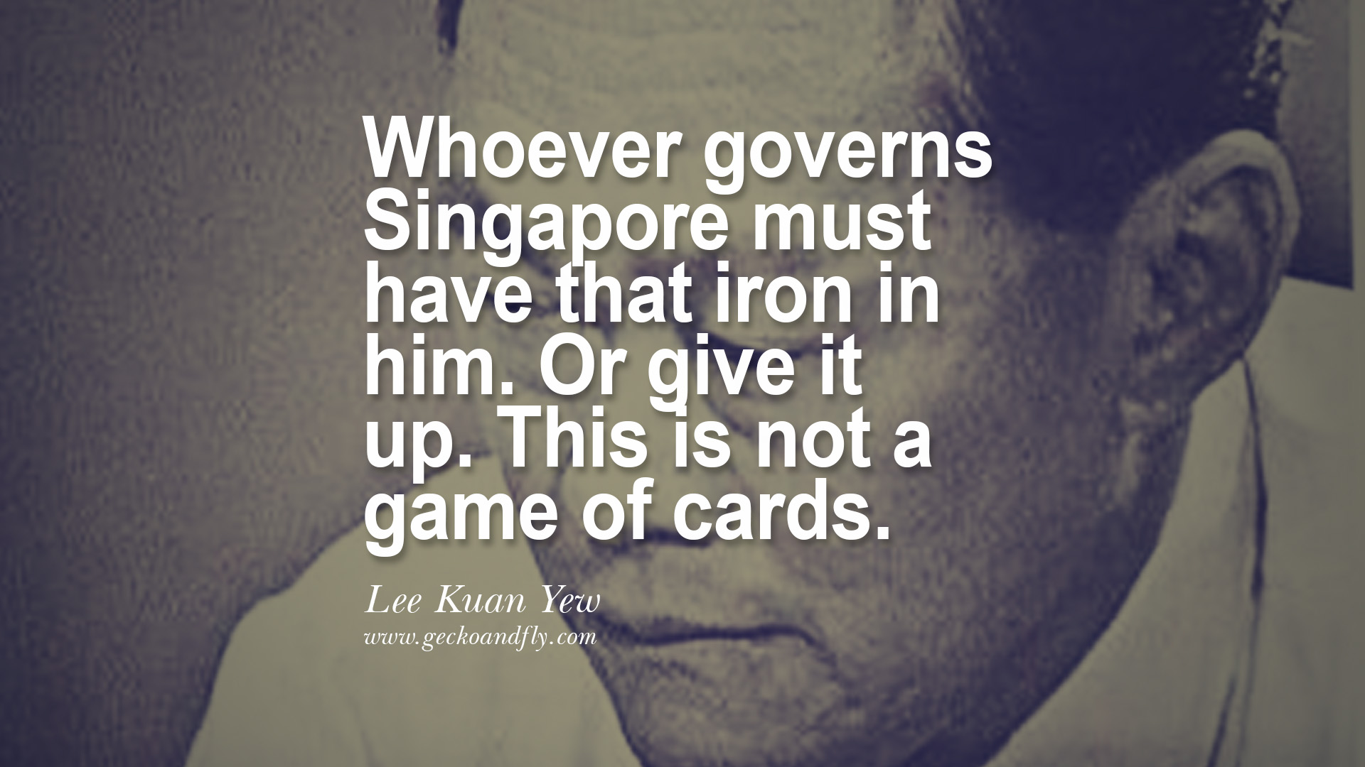 Lee Kuan Yew Quotes. QuotesGram