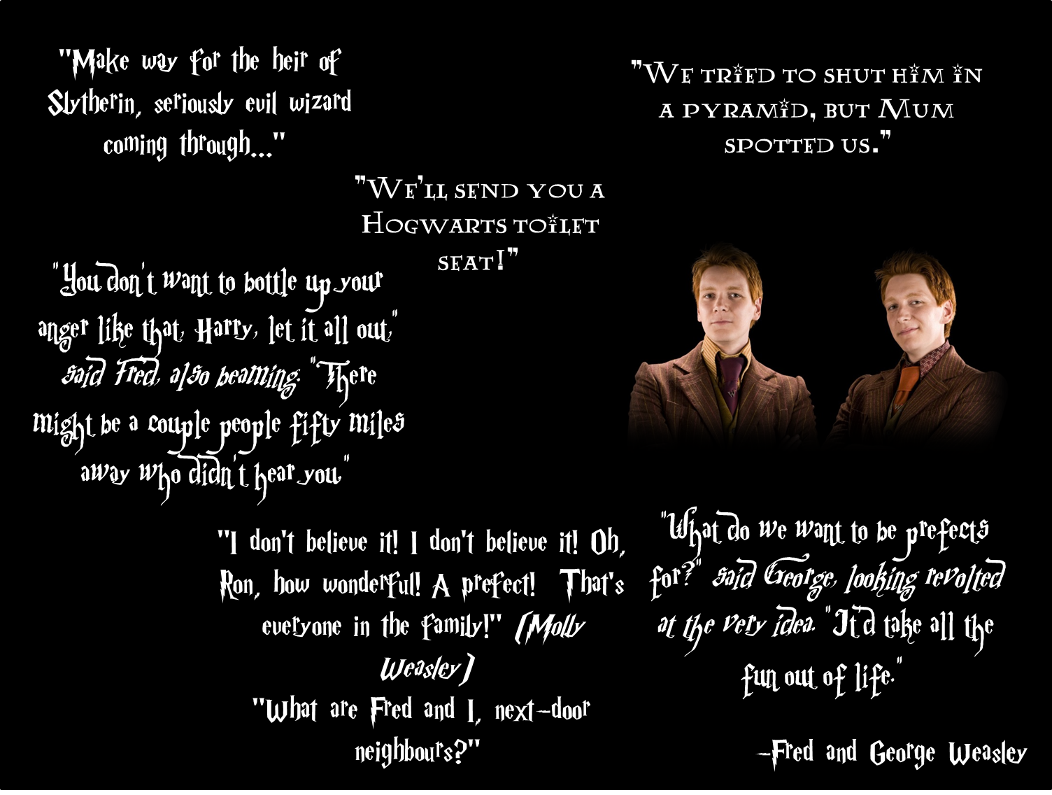 Fred And George Weasley Funny Quotes. QuotesGram