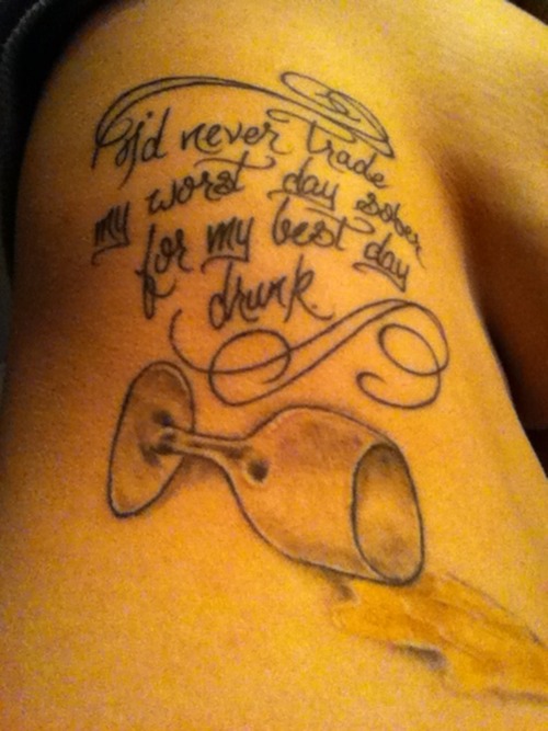 Sobriety Tattoo Quotes.