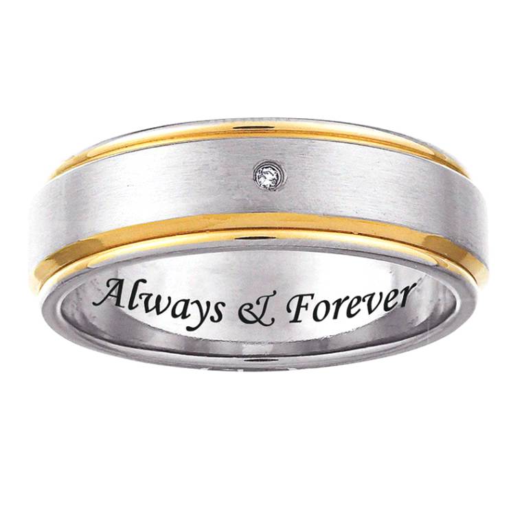 Engraved wedding bands sayings outlet
