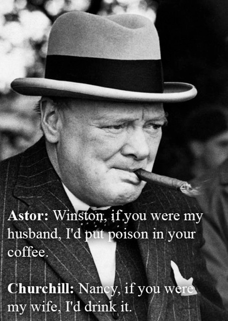 Winston Churchill satisfied quote