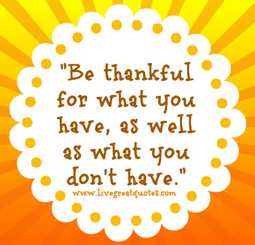 What You Have Be Thankful For Quotes. QuotesGram