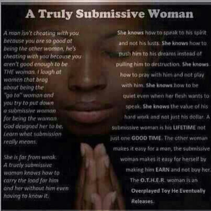 Woman good how be a to submissive What It's