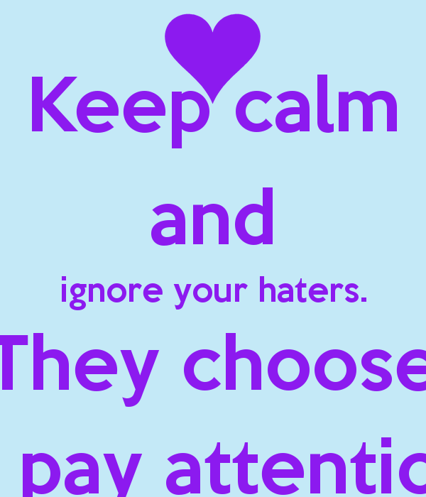 Ignore The Haters Quotes. QuotesGram