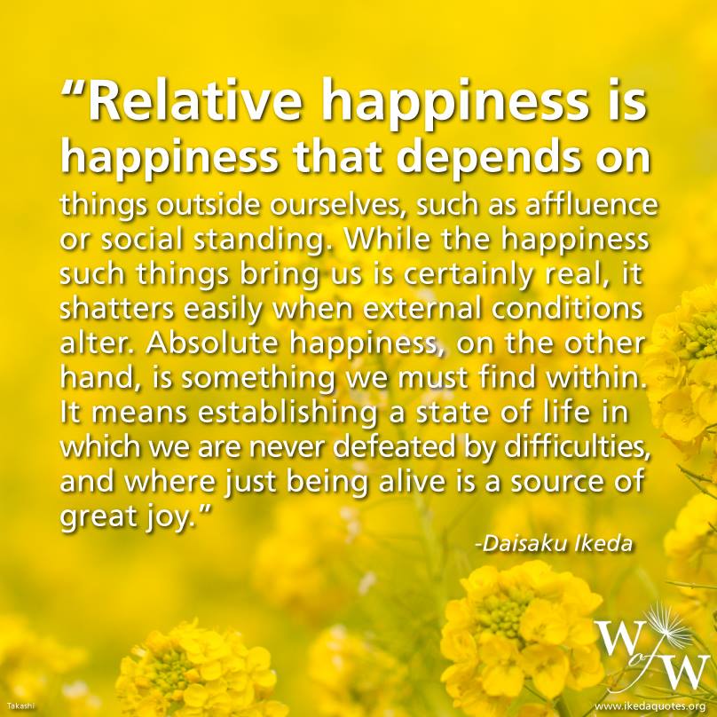 Daisaku Ikeda Quotes Happiness
