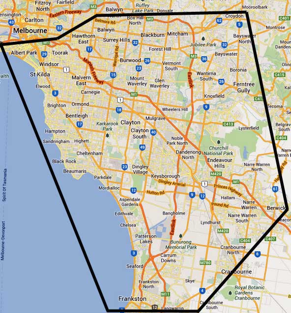 Map Of Bayside Melbourne Bayside Quotes. Quotesgram