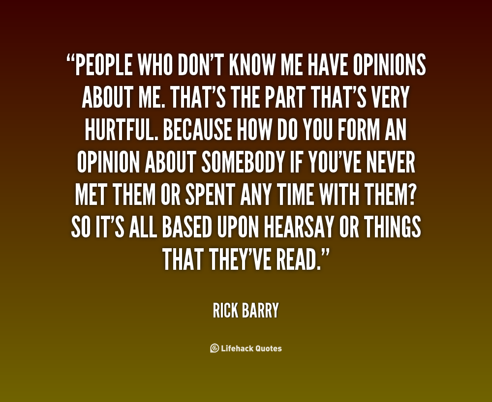People Dont Know Me Quotes. QuotesGram