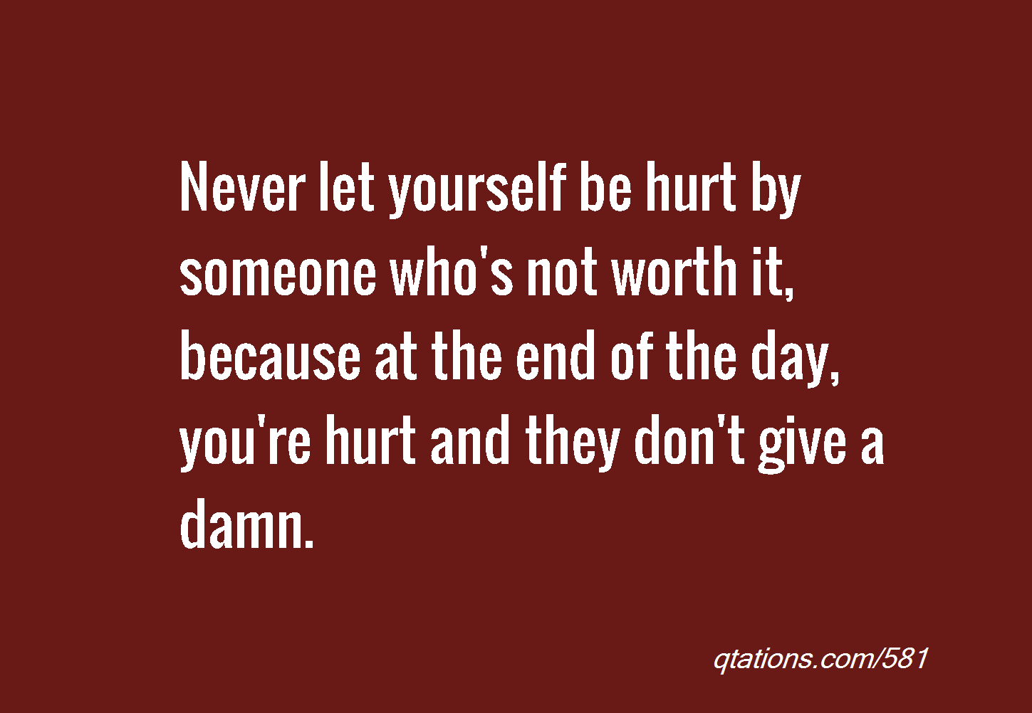 Hurting Yourself Quotes.