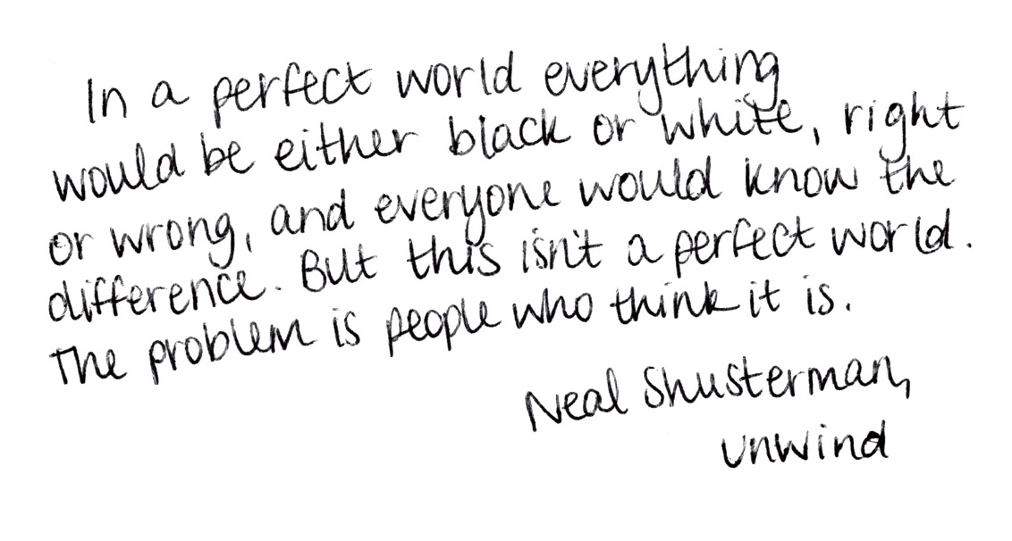 Unwind By Neal Shusterman Quotes. QuotesGram