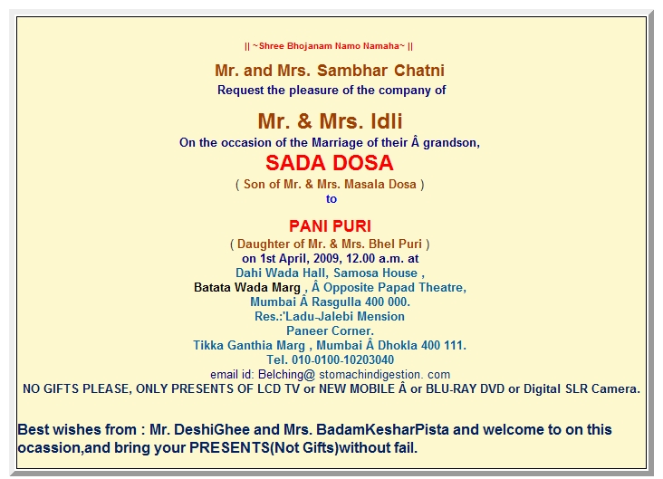 Funny Indian Wedding Invitation Quotes For Friends Wedding Ideas