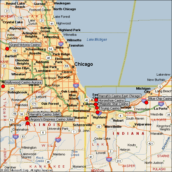 Casinos In Indiana Map Casinos In Indiana Map
