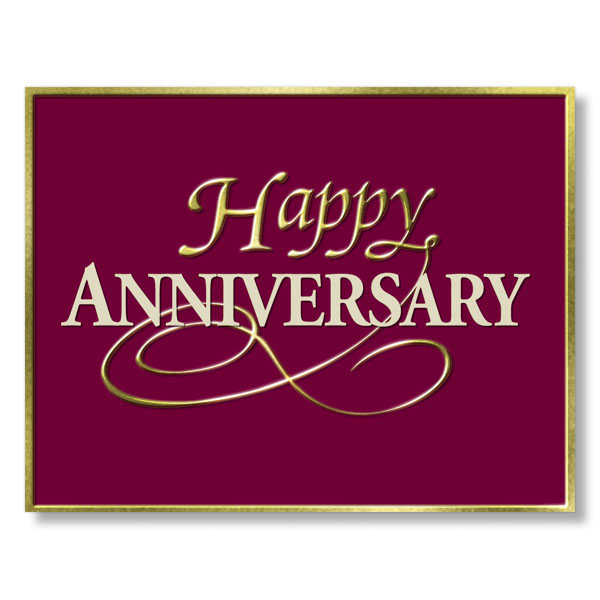 Luxury 99 Anniversary Visiting Card