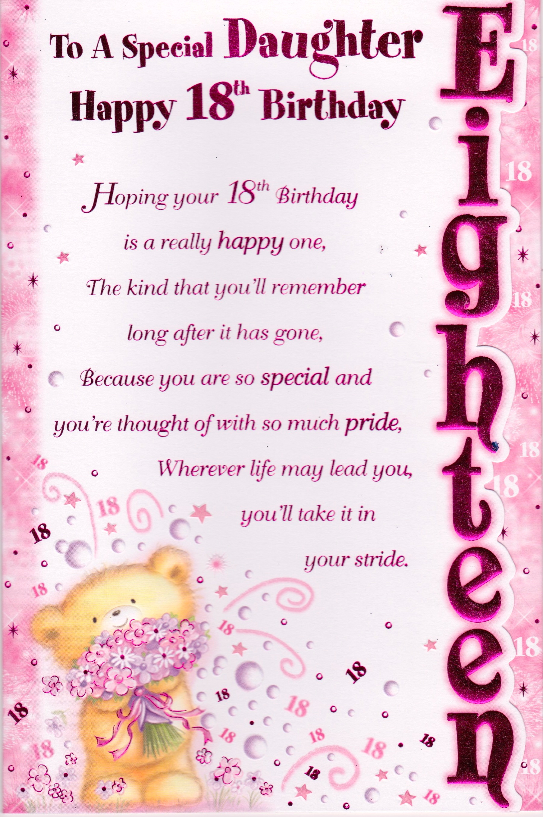 Daughters 18th Birthday Quotes QuotesGram