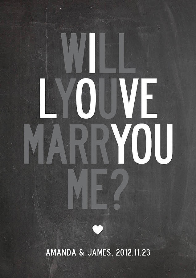 You for me will him marry Signs He