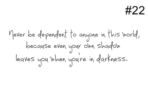 Depend On Yourself Quotes. QuotesGram
