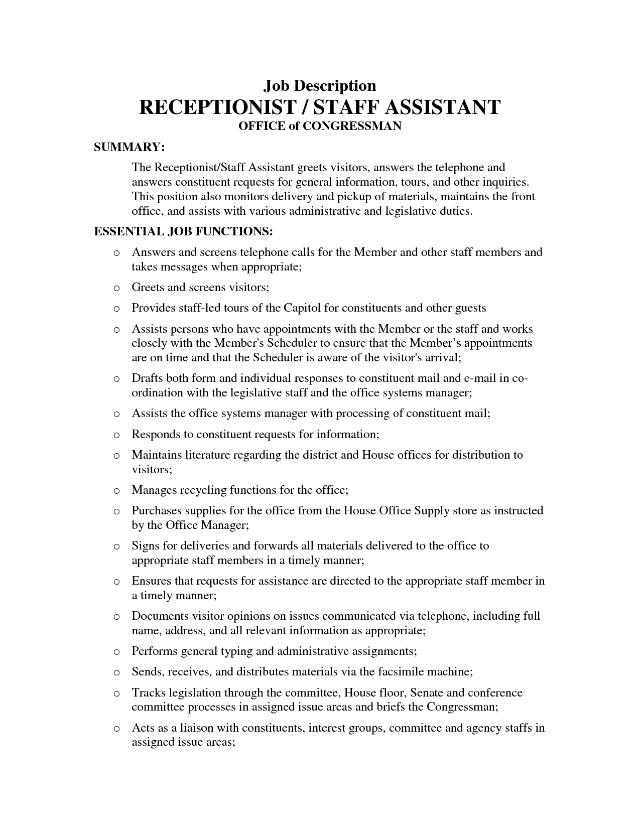 medical receptionist quotes quotesgram resume for receptionist job