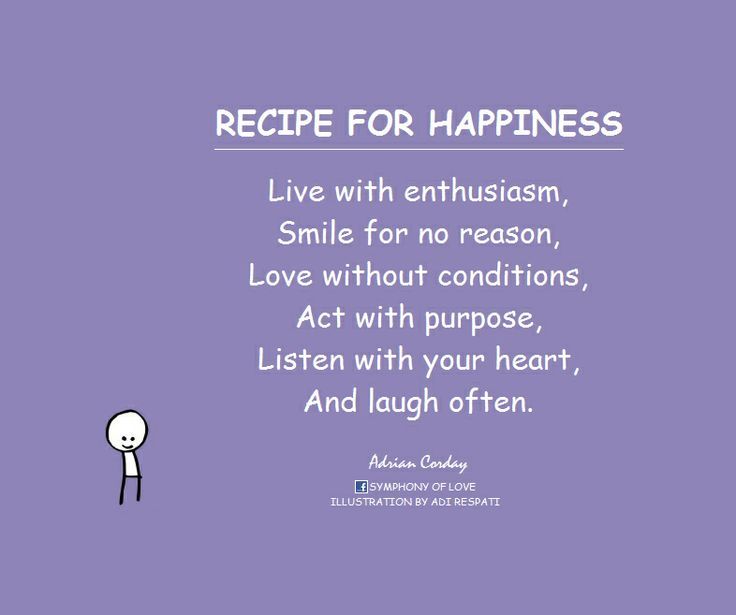 Recipe For Happiness Quotes Quotesgram