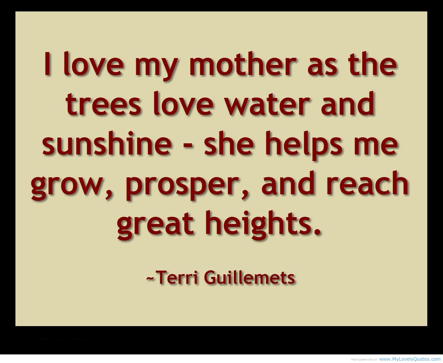 Quotes About Mothers Love. QuotesGram