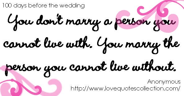 Wedding Countdown Quotes Quotesgram