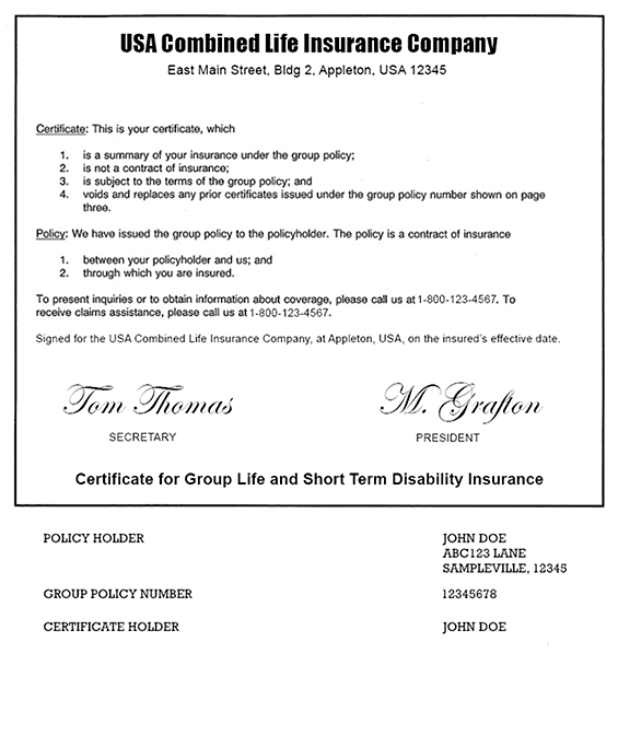 Life Insurance Policy Sample life-insurance-policy-sample