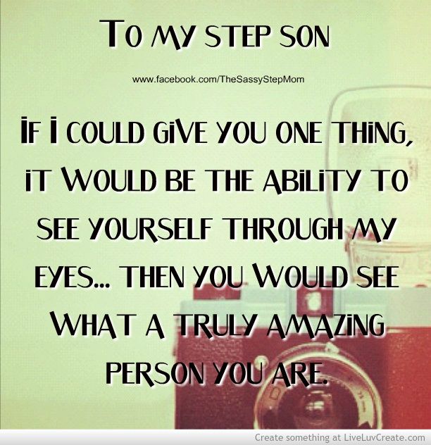 Best Stepson Quotes. QuotesGram