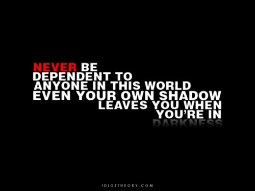 Can Only Count On Yourself Quotes Quotesgram