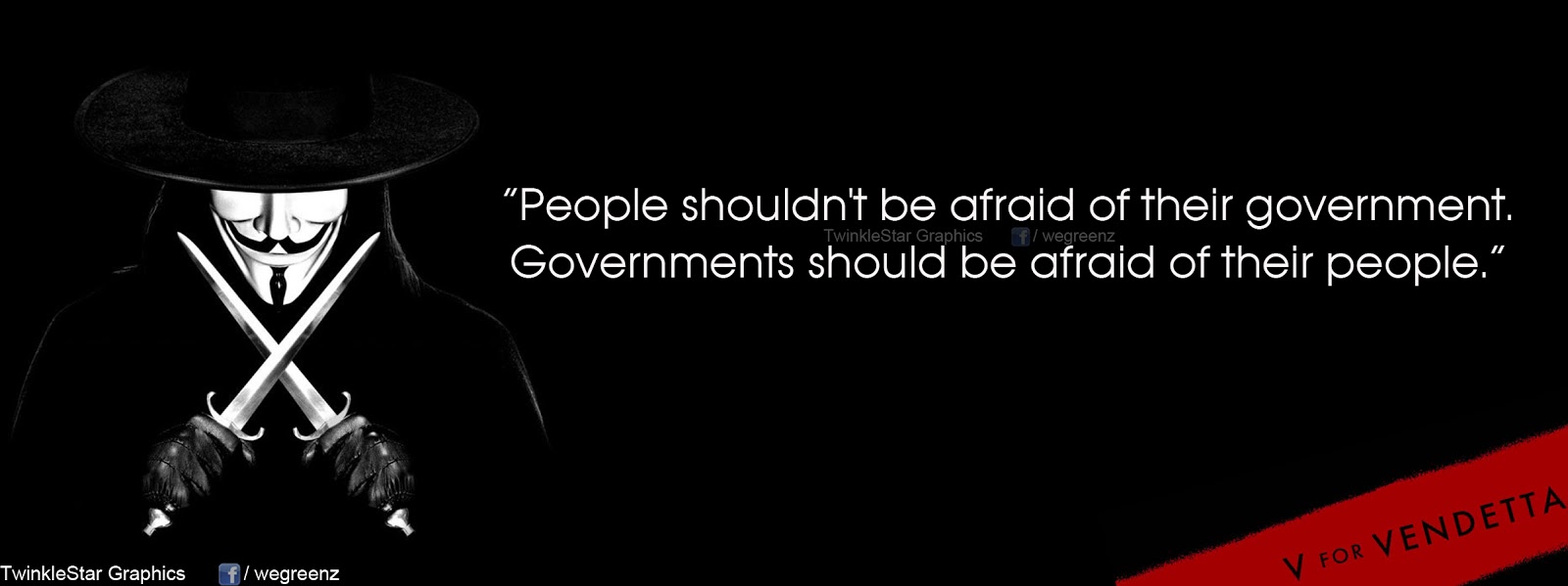 People Should Not Be Afraid of Their Governments Quote Movie T-shirt V For Vendetta