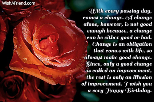 Inspirational Birthday Quotes Wishes Quotesgram