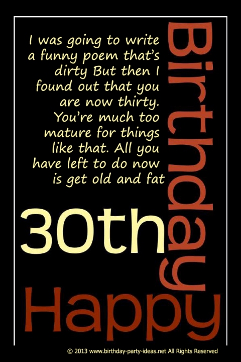 Hilarious 30th Birthday Quotes. QuotesGram